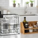 Bottle Rack Options for Water, and Kitchen Bottles