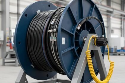 High Capacity Cable Reel for Power and Data Cables