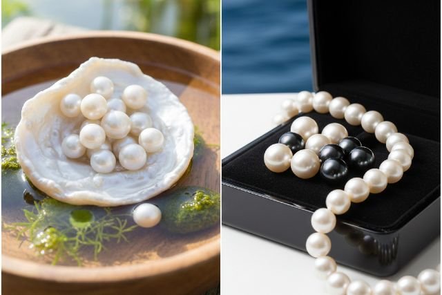 cultured pearls