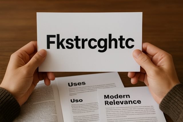 Understanding fkstrcghtc: Meaning, Uses, and Modern Relevance