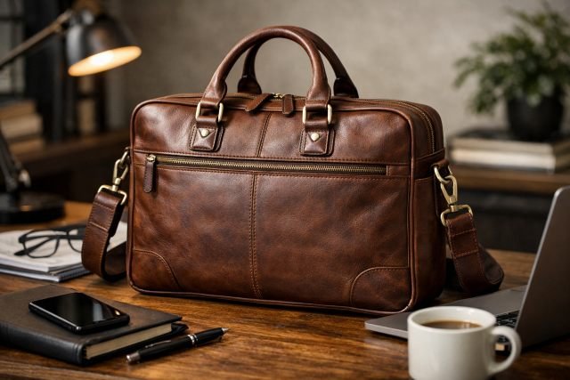 leather laptop bag