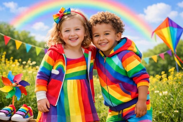 rainbow kidswear