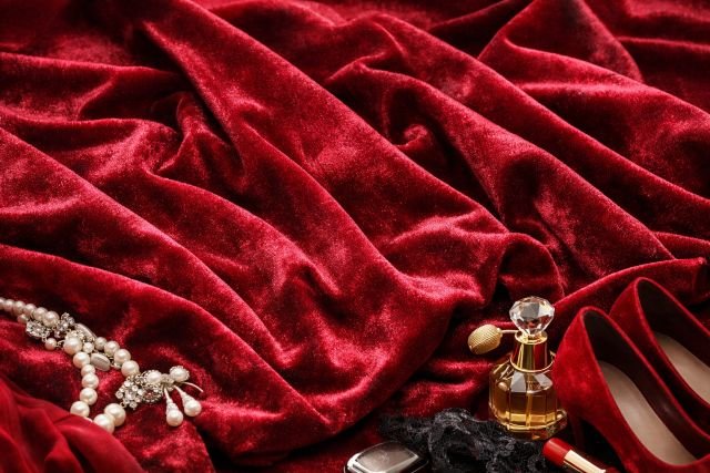 red velveteen