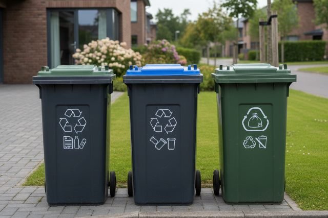Wheelie Bin for Household Rubbish and Recycling