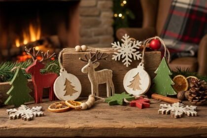 Rustic Wooden Christmas Decorations for Traditional Holidays