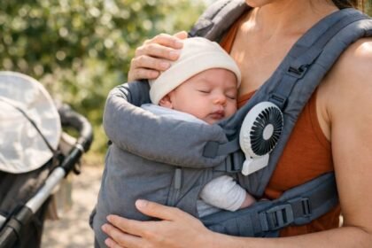 infant in ergo carrier