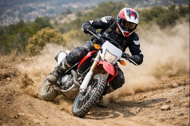 motorcycle on dirt