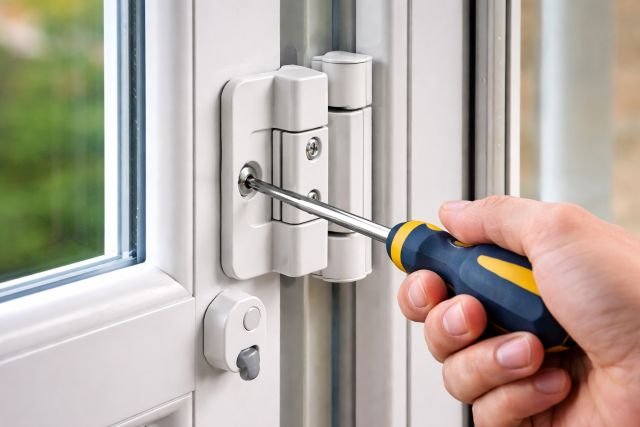 adjusting upvc door hinges