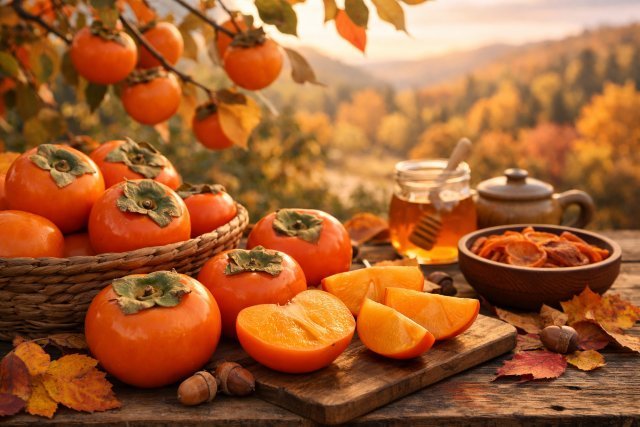 Caquis Persimon: The Golden Autumn Fruit of Flavor, Health, and Tradition
