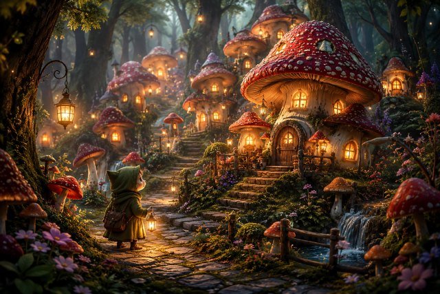 Resident of a Hidden Mushroom Village: A Tale of Wonder and Hidden Magic