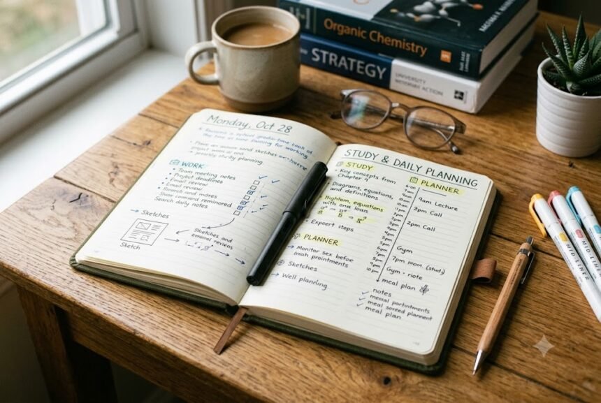 A5 Notebook for Work, Study, and Daily Planning